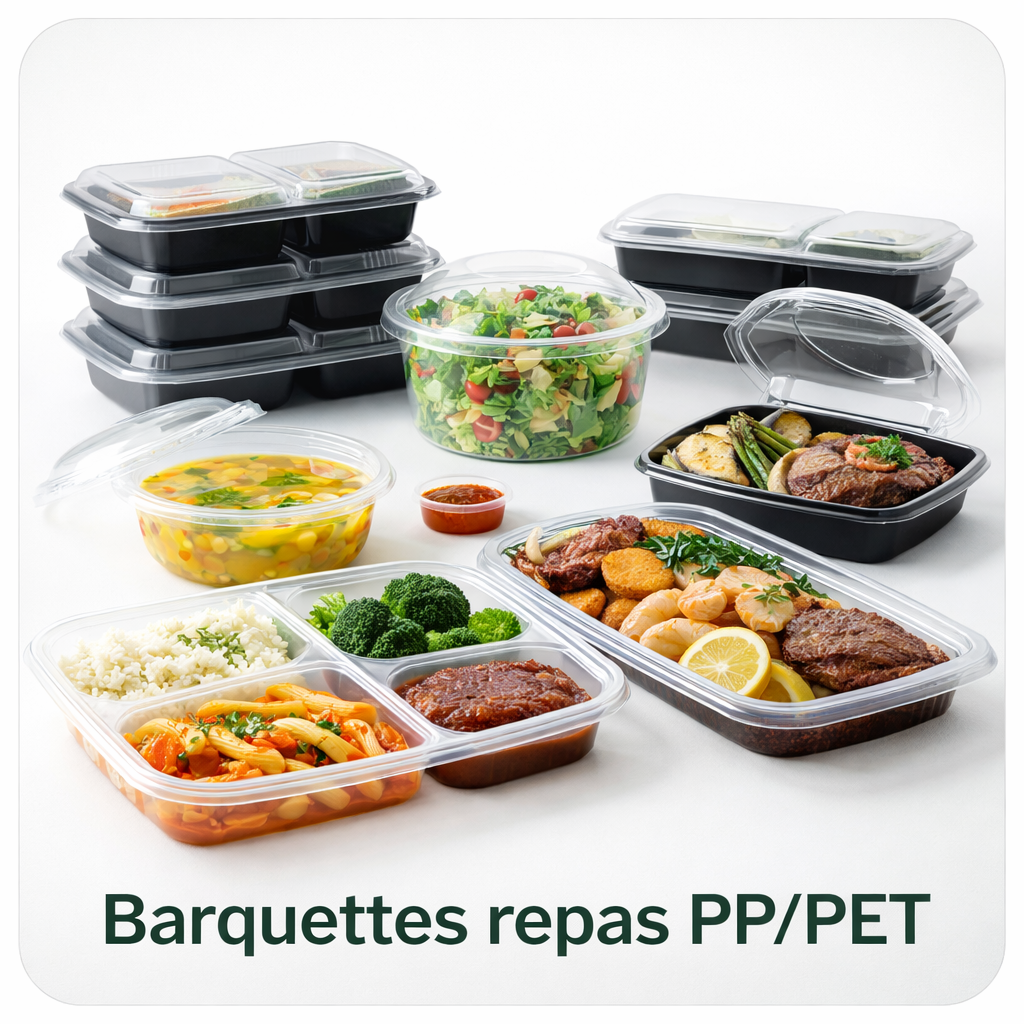 Barquettes Plastiques (PP / PET / PS)