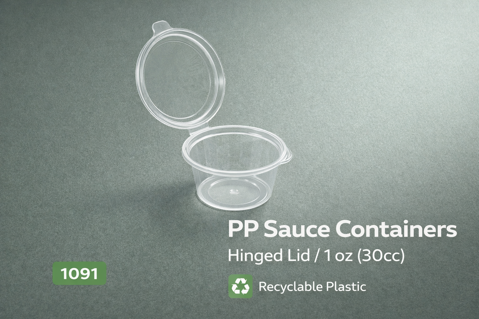 Pot sauce PP 30 ml avec couvercle