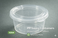 Pot sauce PP 120 ml avec couvercle