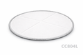 Couvercle carton/aluminium pour barquette C804L, pour fermeture, protection et transport.