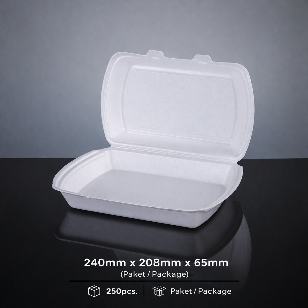 Boite menu 1 compartiment blanc