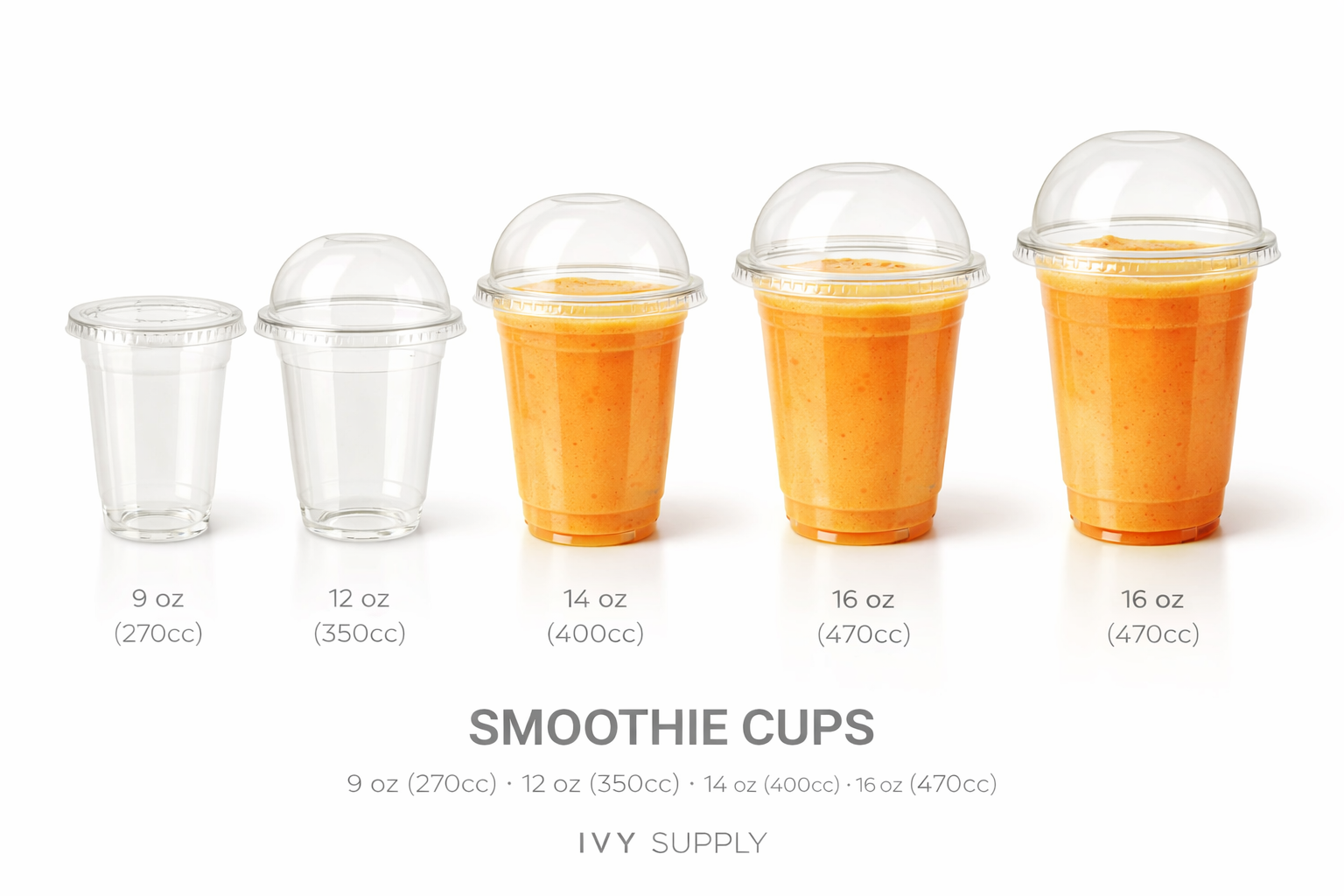 Gobelet transparent pour boisson fraiche (400 ml / 14oz)