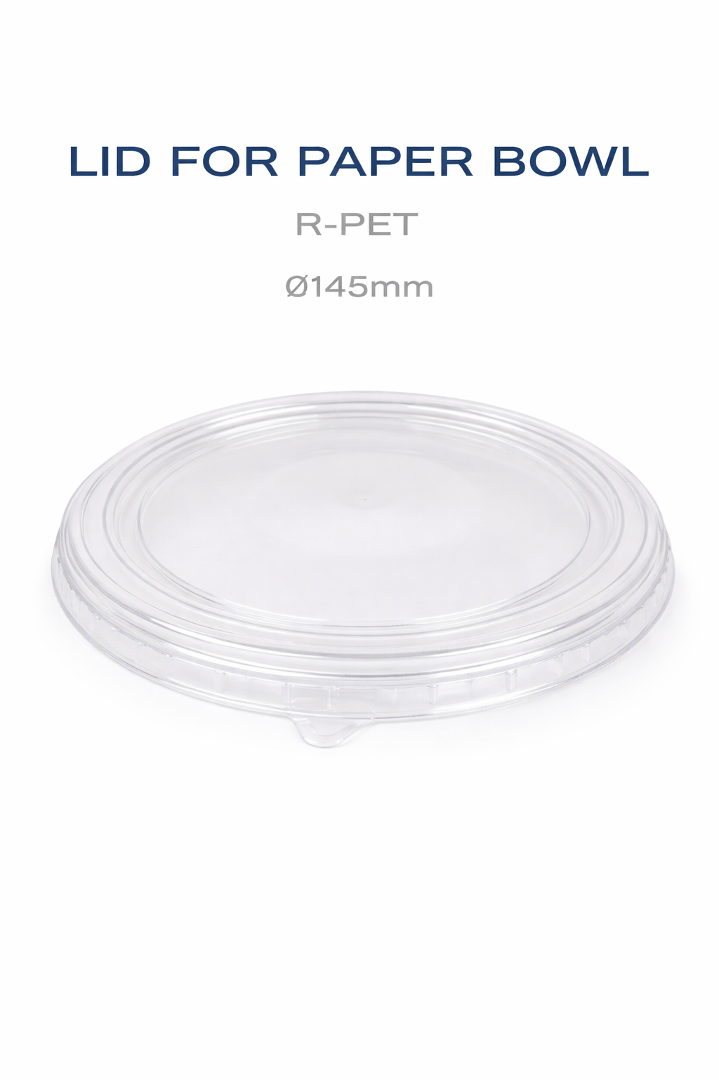 Couvercle transparent plat pour bol de 145mm