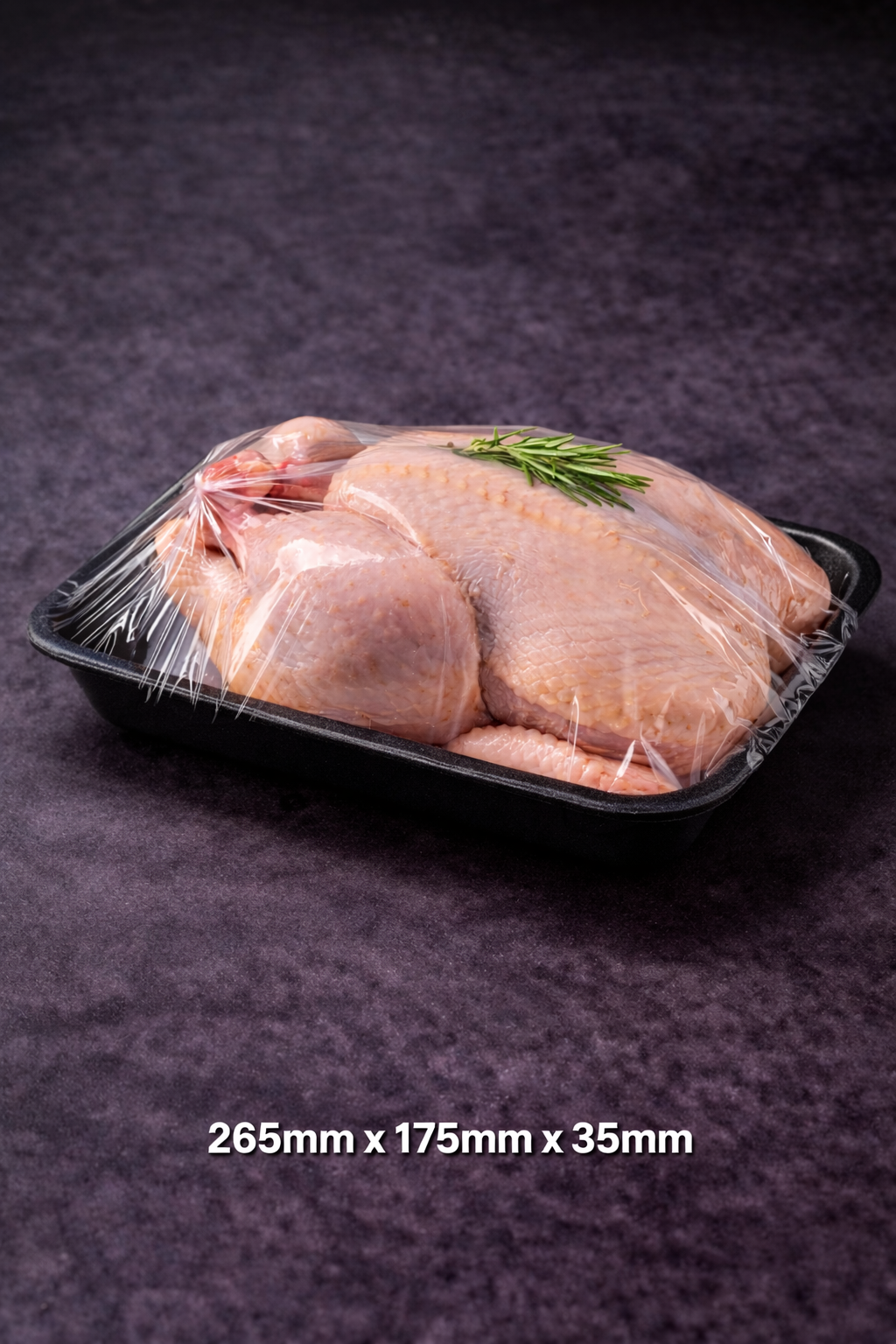 Barquette absorbante noir