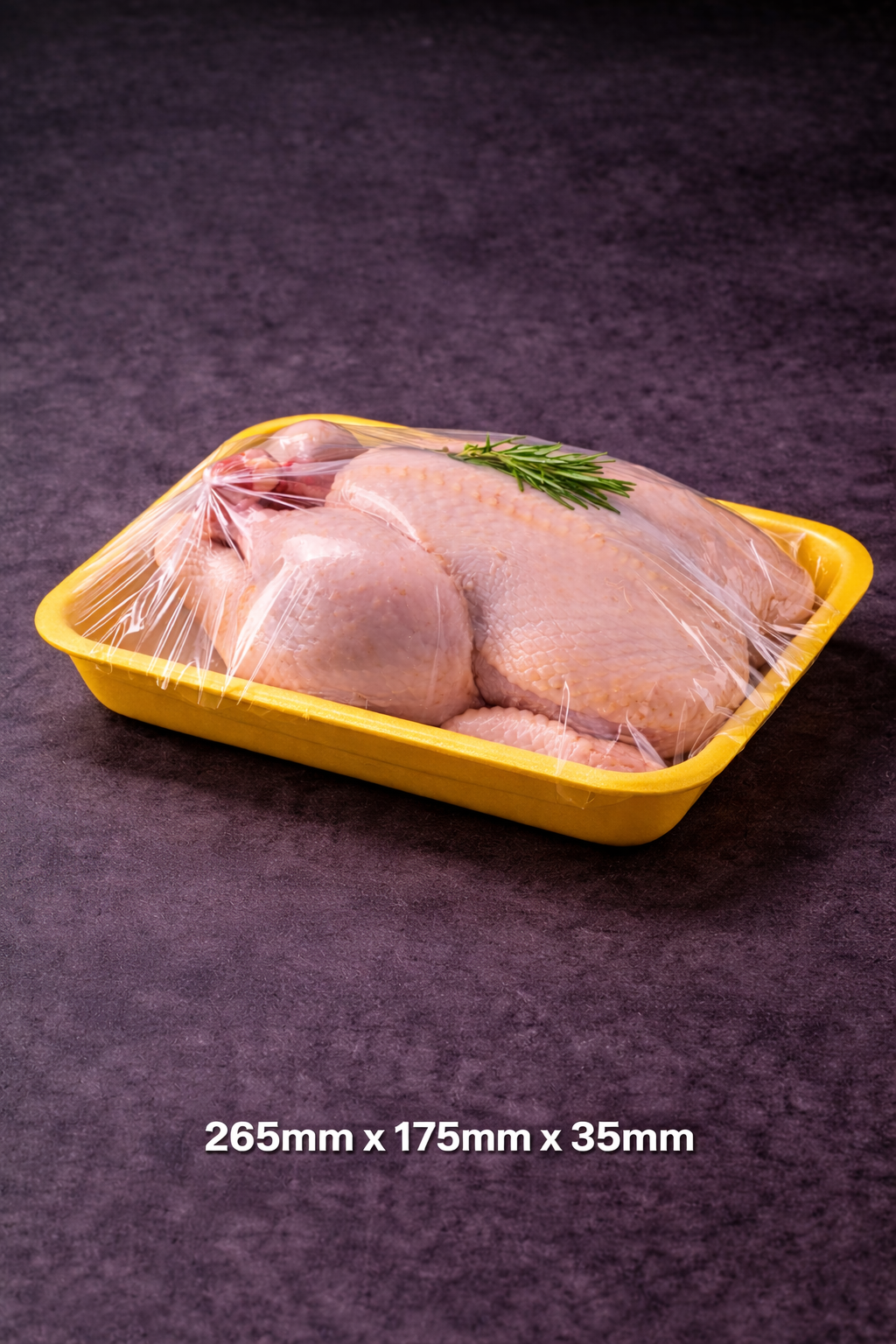 Barquette absorbante jaune fonce