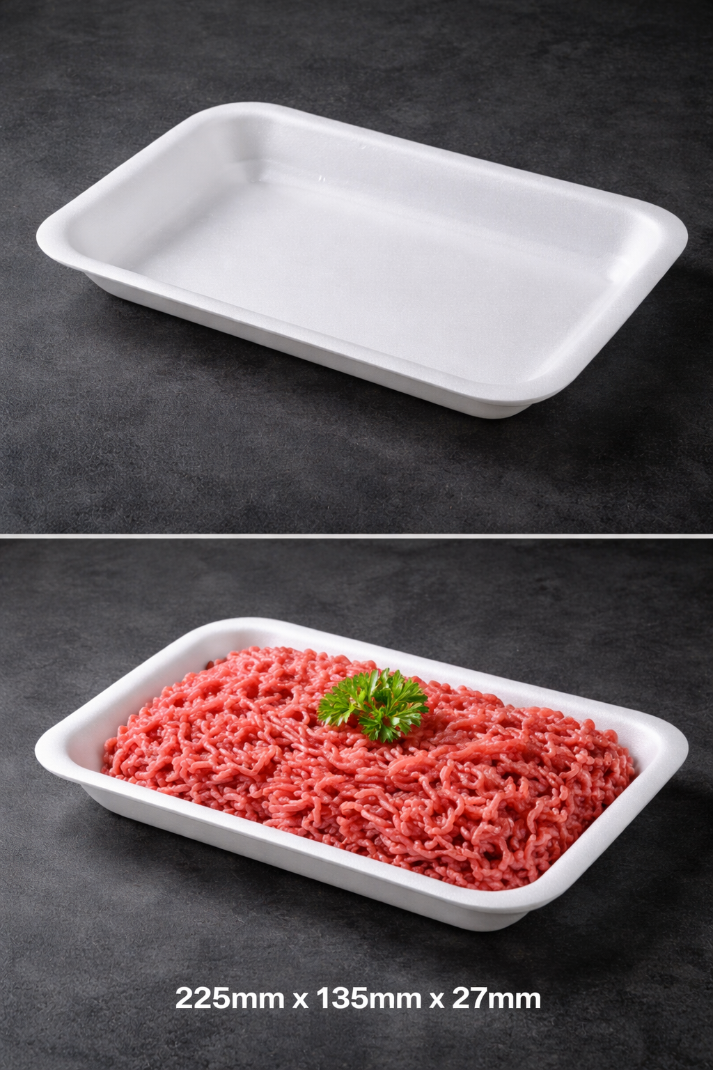 Barquette standard blanc