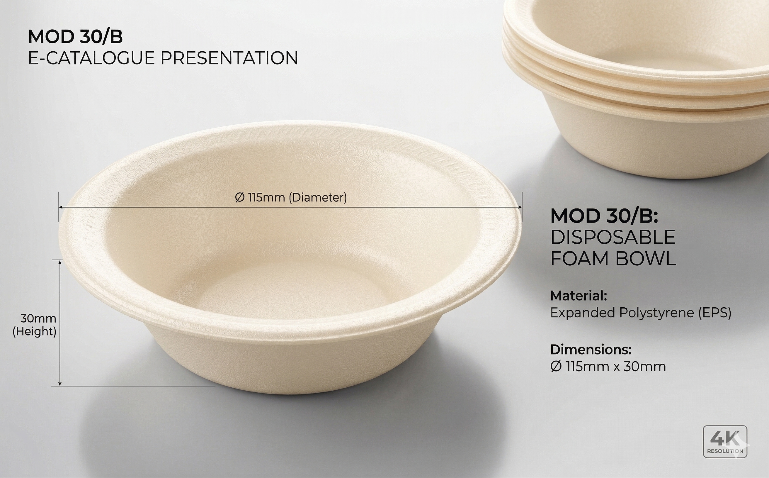 Assiette / plateau rond creme clair