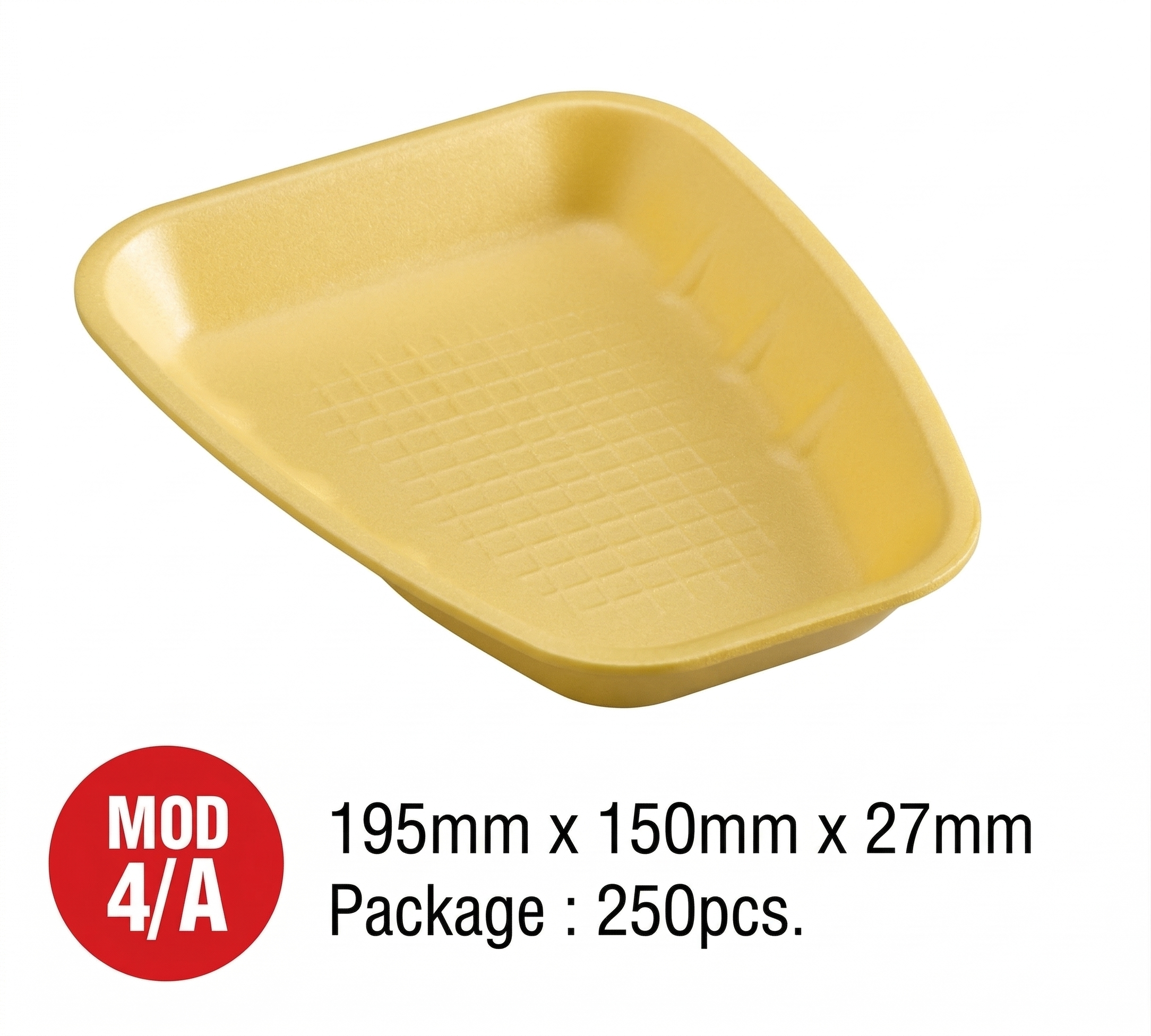 Barquette absorbante jaune