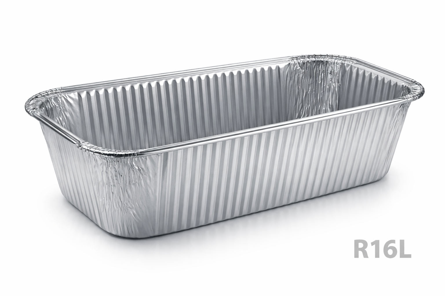 Grande barquette rectangulaire en aluminium env. 1,5 L, ideale pour cakes, plats genereux et repas Ã  emporter.
