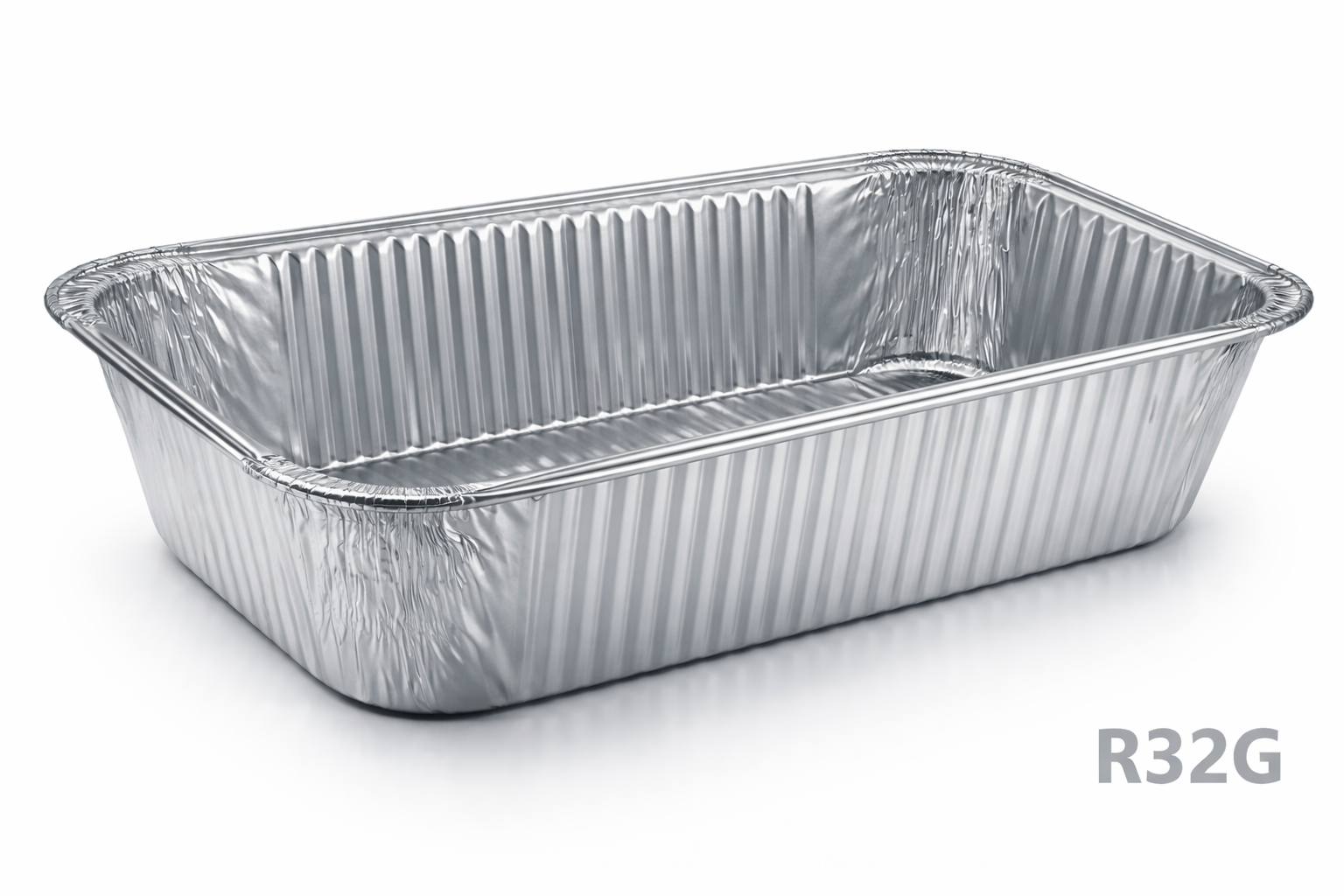 Grande barquette rectangulaire en aluminium env. 2625 ml, pour cuisson, presentation et service de plats familiaux