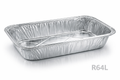 Grande barquette rectangulaire en aluminium 2000 ml