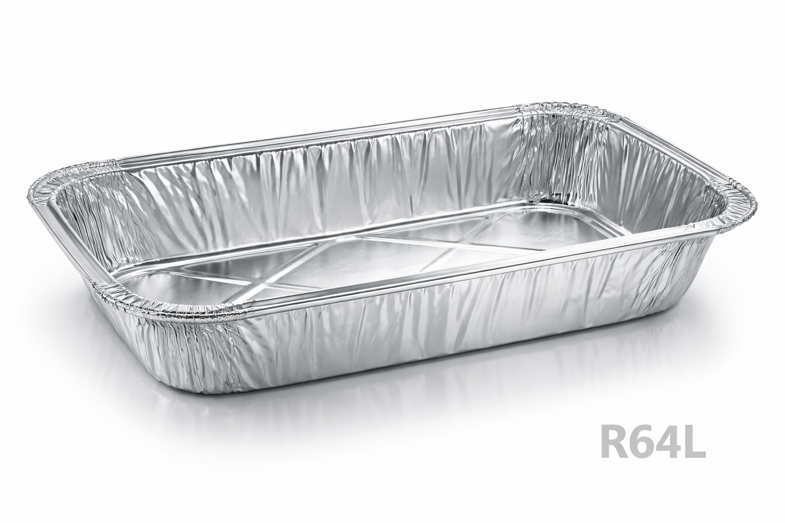 Grande barquette rectangulaire en aluminium 2000 ml, ideale pour gratins, lasagnes, plats familiaux et vente Ã  emporter.