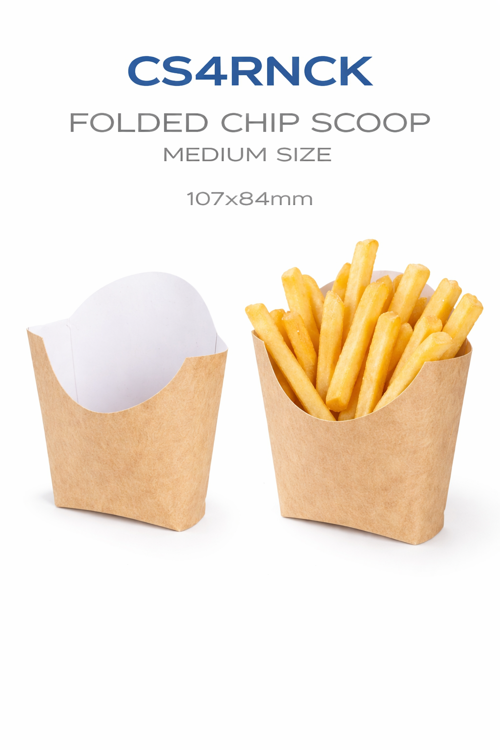 Petite barquette pliee pour frites