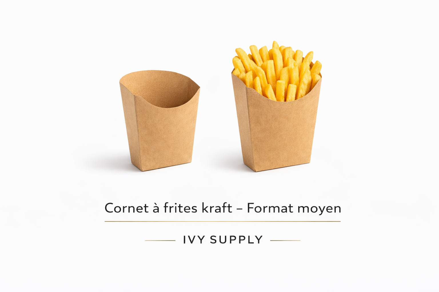 Barquette moyenne pliee pour frites
