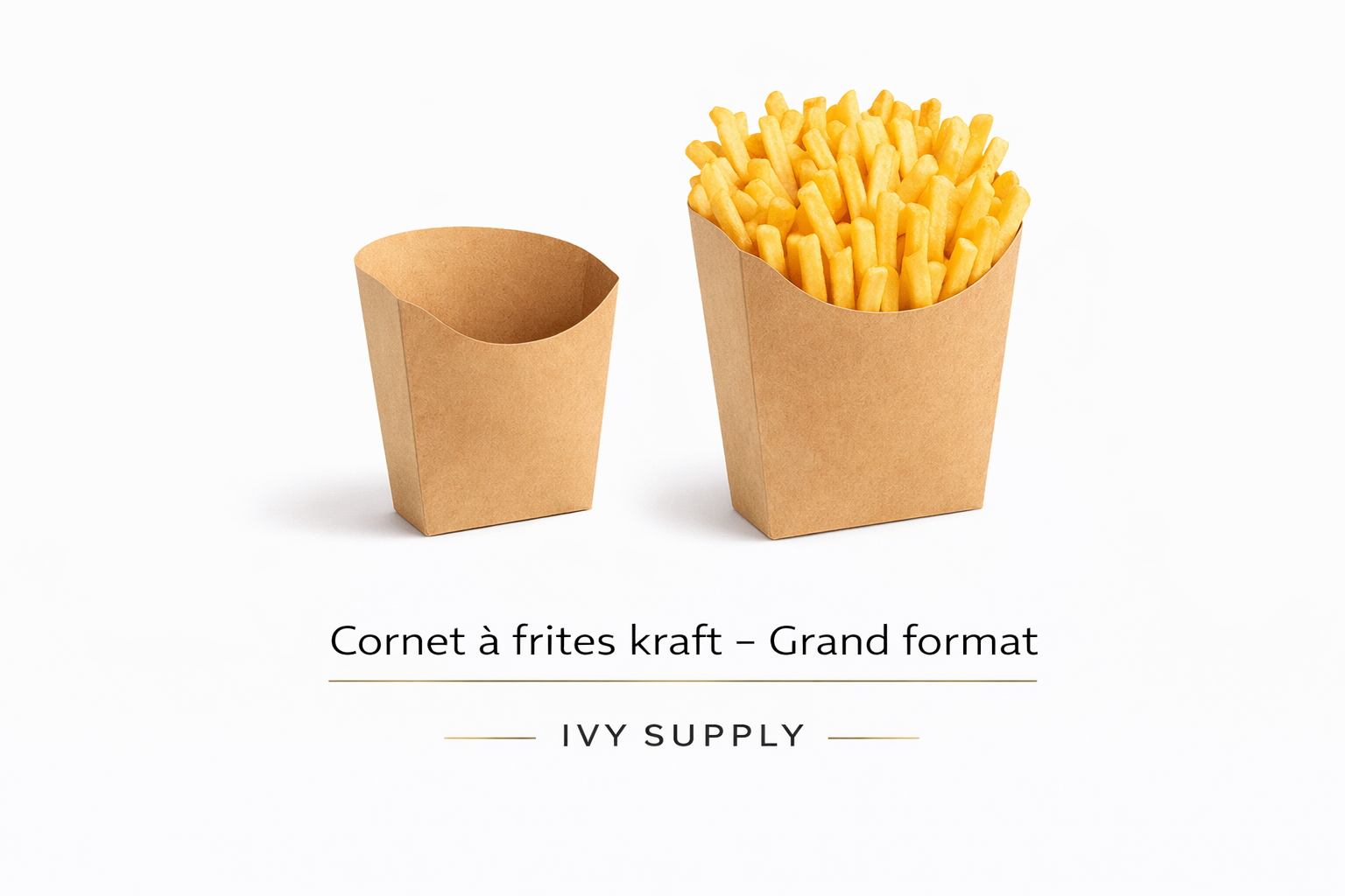 Grande barquette pliee pour frites