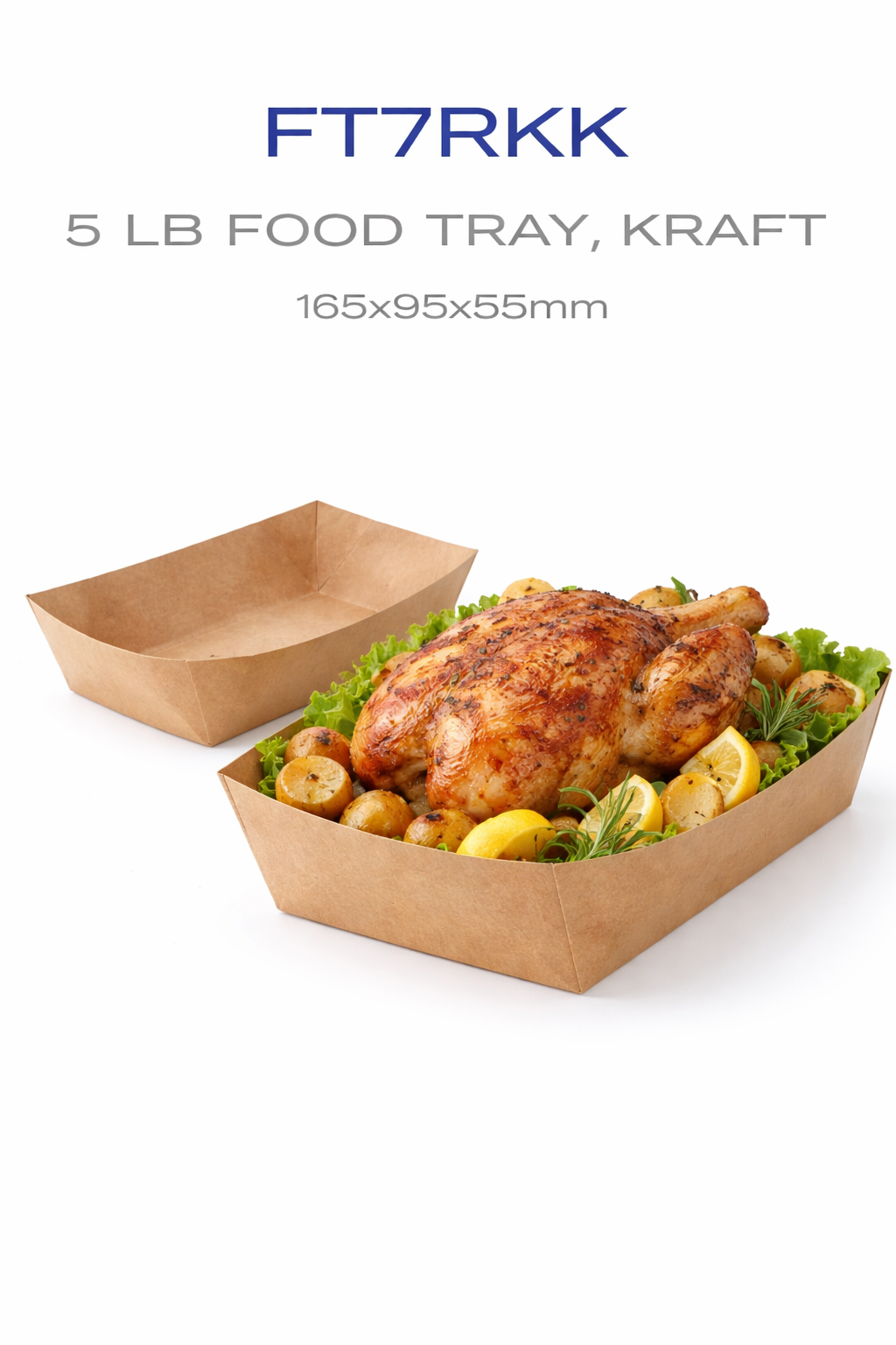 Très grande barquette de service ouverte (5 lb)